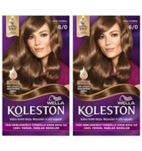 Wella Koleston 6.0 Koyu Kumral Krem Saç Boyası 2x50 ml