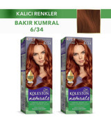 Wella Koleston Naturals 6.34 Bakır Kumral Krem Saç Boyası 2x50 ml