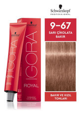 Schwarzkopf Igora Royal 9.67 Sarı Çikolata Bakır Krem Saç Boyası 60 ml