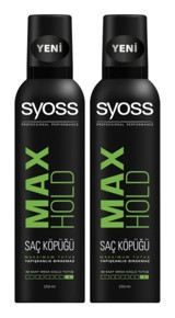 Syoss Max Hold Normal Saçlar İçin Şekillendirici Hacim Veren Saç Köpüğü 2x250 ml