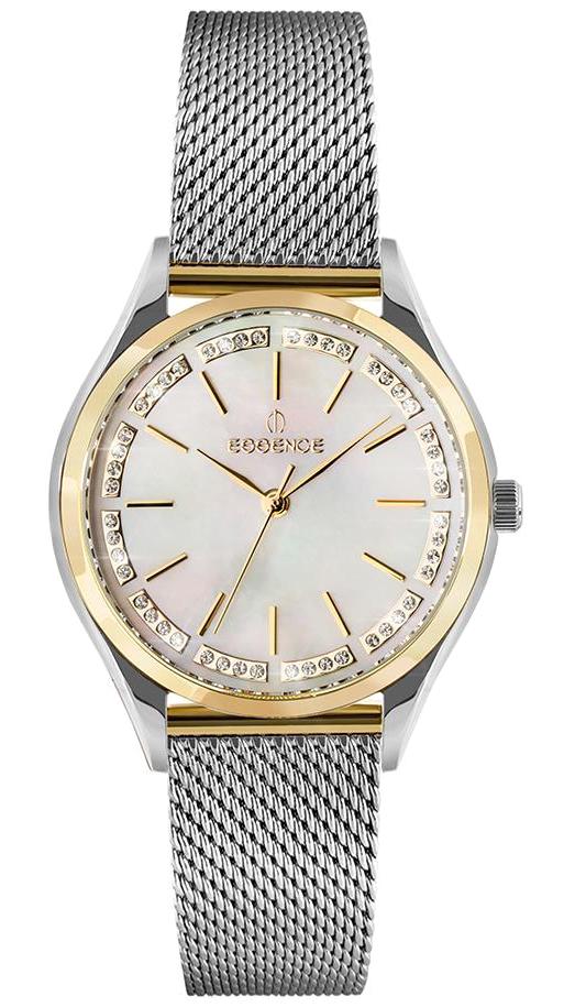 Essence ES6624FE.220 34 mm Gri Hasır Kordon Analog Kadın Kol Saati