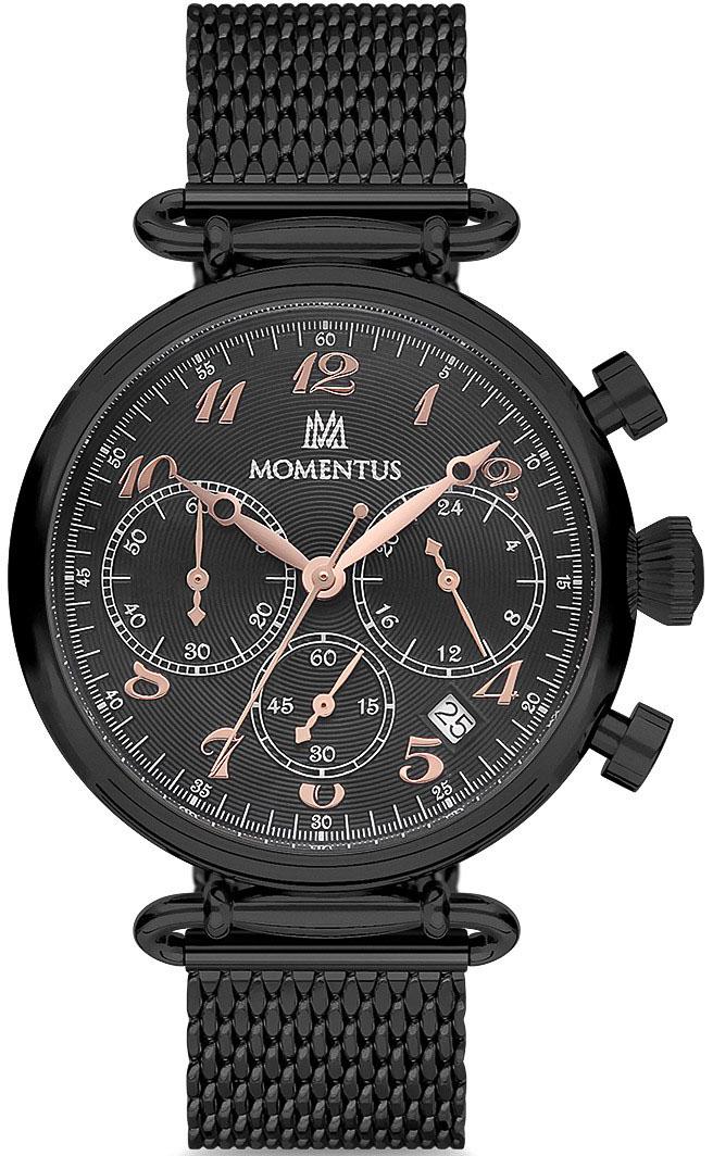 Momentus TC250N-05SR Takvimli 40 mm Siyah Hasır Kordon Analog Kadın Kol Saati