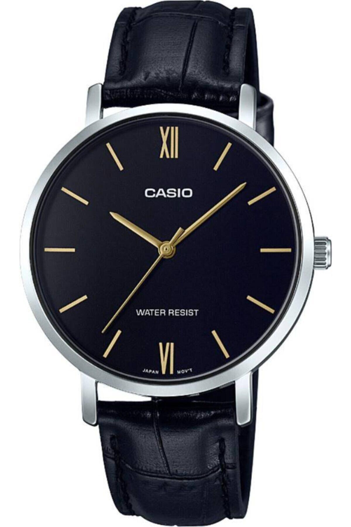 Casio LTP-VT01L-1BUDF 34 mm Siyah Deri Kordon Analog Kadın Kol Saati