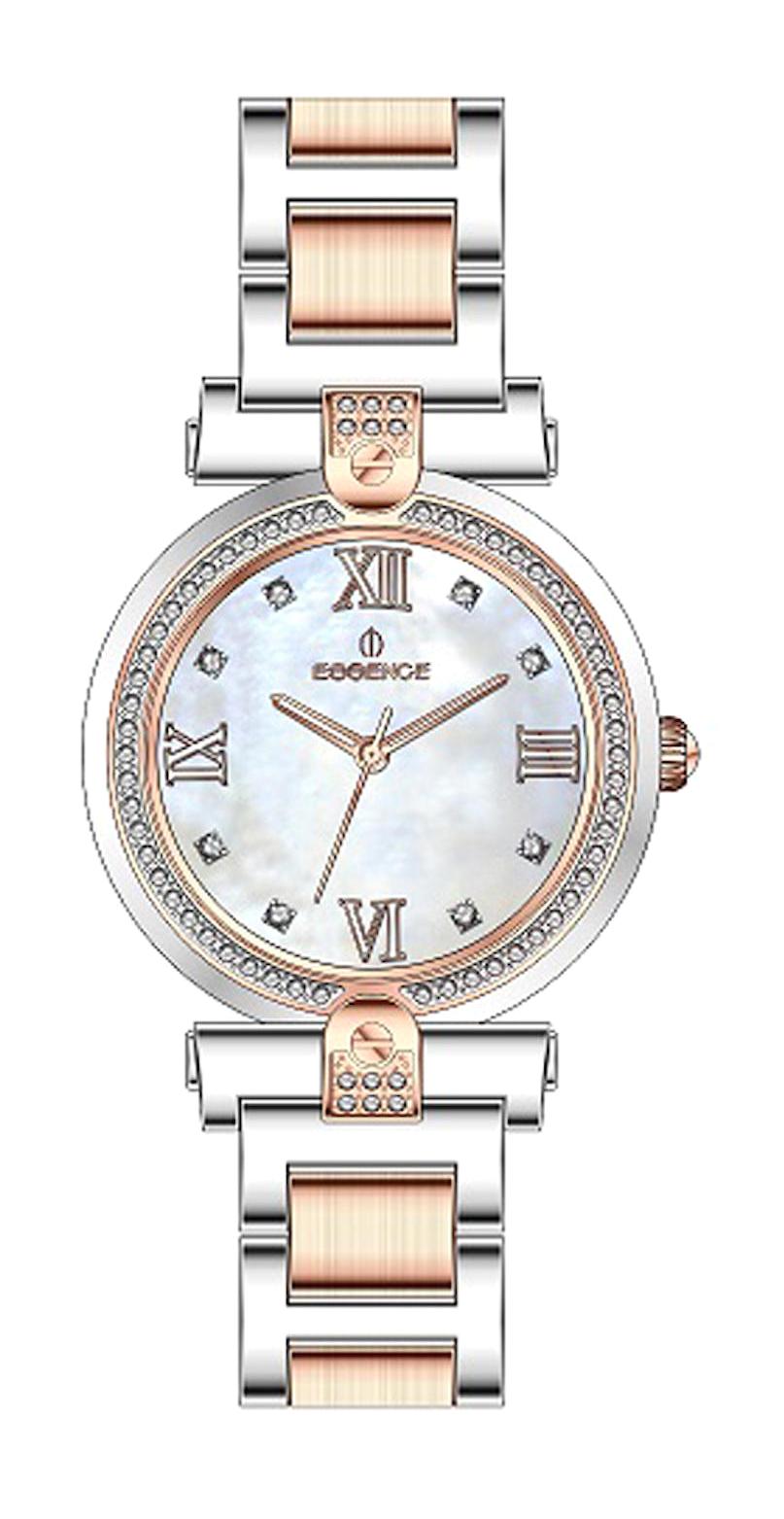 Essence ES6756FE.520 35 mm Gri-Rose Gold Çelik Kordon Analog Kadın Kol Saati