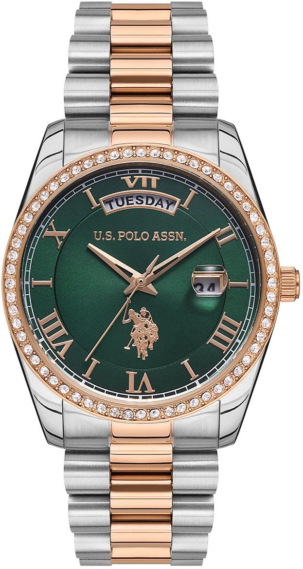 U.S. Polo Assn USPA2054-05 Takvimli 36 mm Gri-Rose Gold Çelik Kordon Analog Kadın Kol Saati