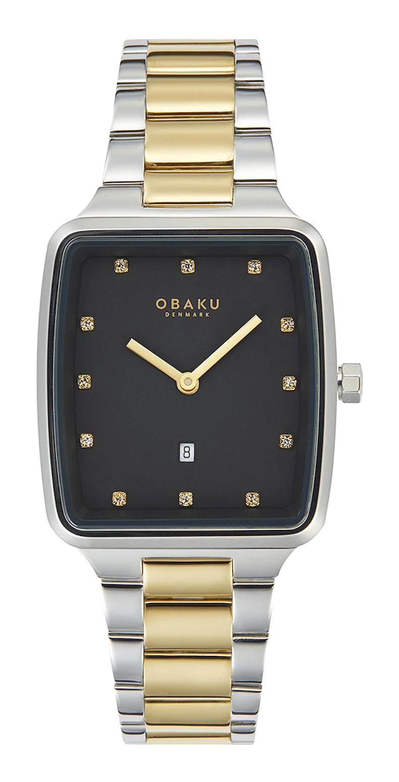Obaku Denmark V271LDCBSF 30 mm Altın-Gri Çelik Kordon Analog Kadın Kol Saati