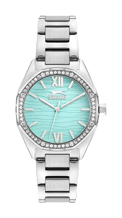 Slazenger SL.09.2301.3.01 38 mm Gri Çelik Kordon Analog Kadın Kol Saati
