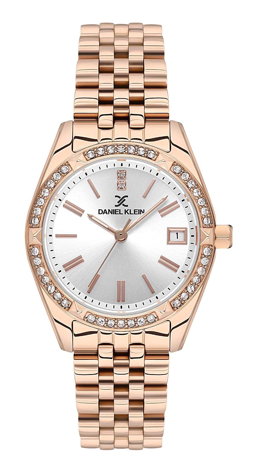 Daniel Klein DKE.1.10573.4 Takvimli 32 mm Rose Gold Metal Kordon Analog Kadın Kol Saati
