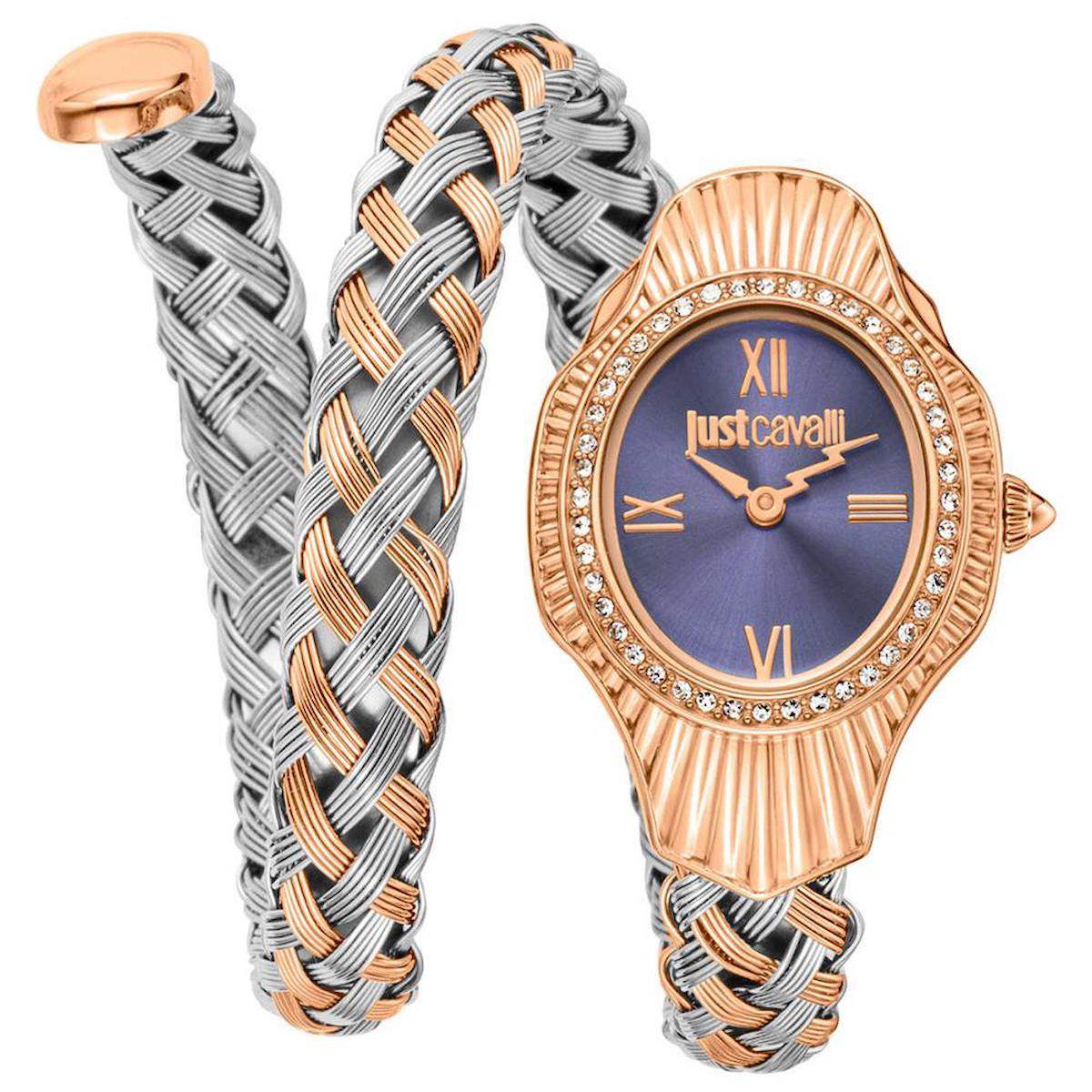 Just Cavalli JC1L305M0065 24 mm Gri-Rose Gold Çelik Kordon Analog Kadın Kol Saati