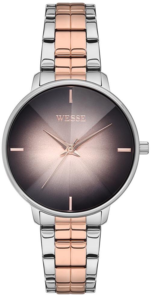 Wesse WWL108704 36 mm Gri-Rose Gold Çelik Kordon Analog Kadın Kol Saati