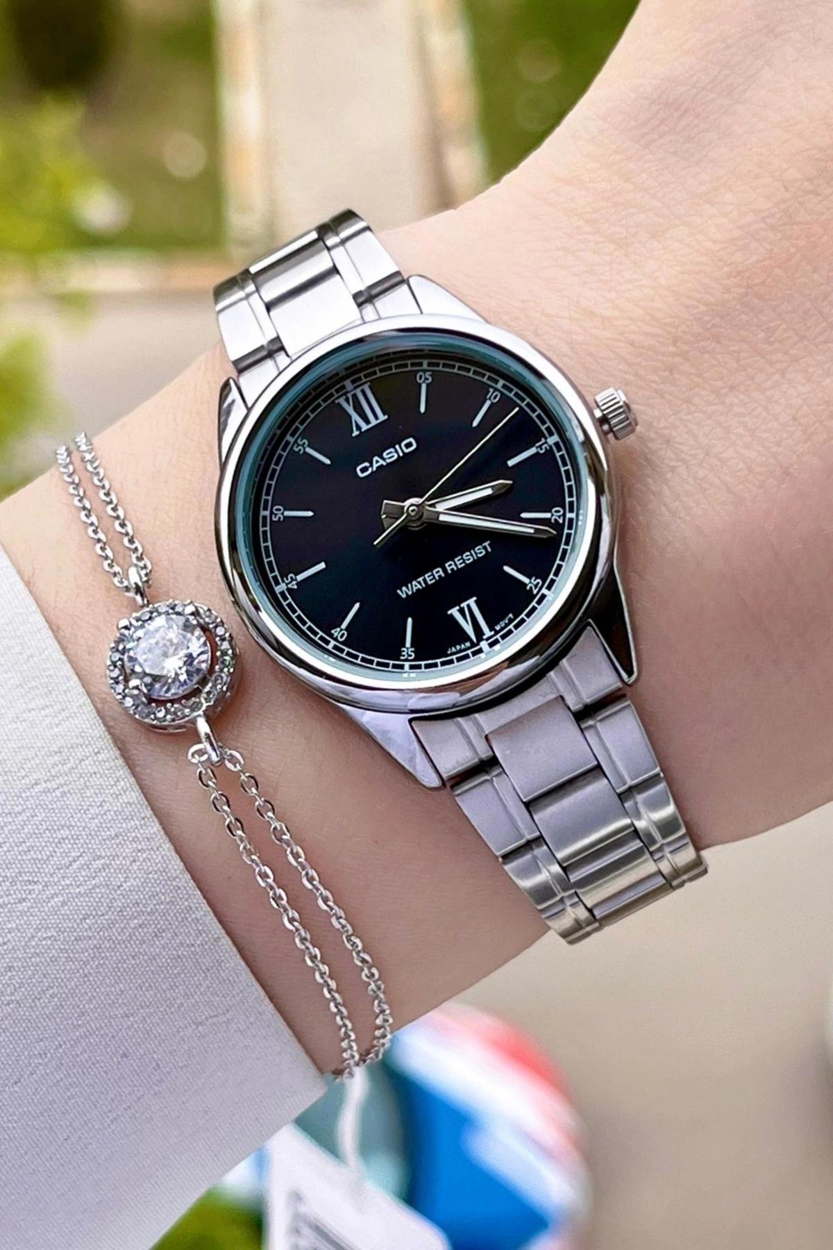 Casio CSISTE25 30 mm Siyah Çelik Kordon Analog Kadın Kol Saati