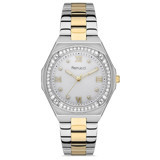 Ferrucci FRC.14327M.02 38 mm Altın-Gri Metal Kordon Analog Kadın Kol Saati