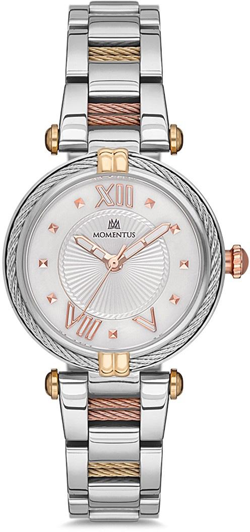 Momentus CS376T-02SZ 36 mm Gri Çelik Kordon Analog Kadın Kol Saati