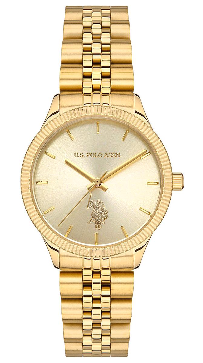 U.S. Polo Assn USPA2061-05 34 mm Altın Çelik Kordon Analog Kadın Kol Saati
