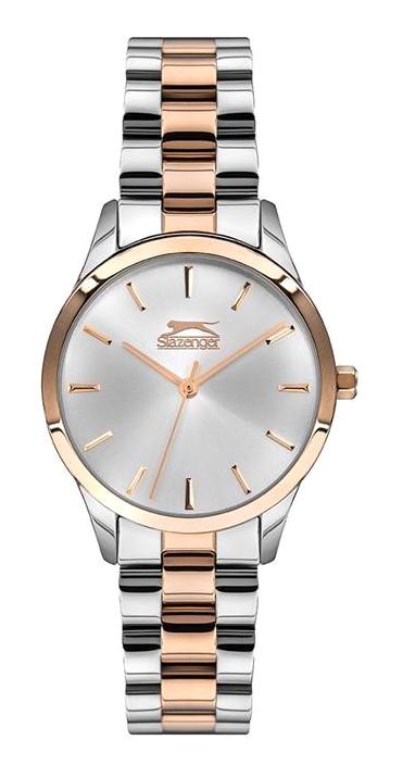 Slazenger SL.09.1746.3.03 34 mm Gri-Rose Gold Çelik Kordon Analog Kadın Kol Saati