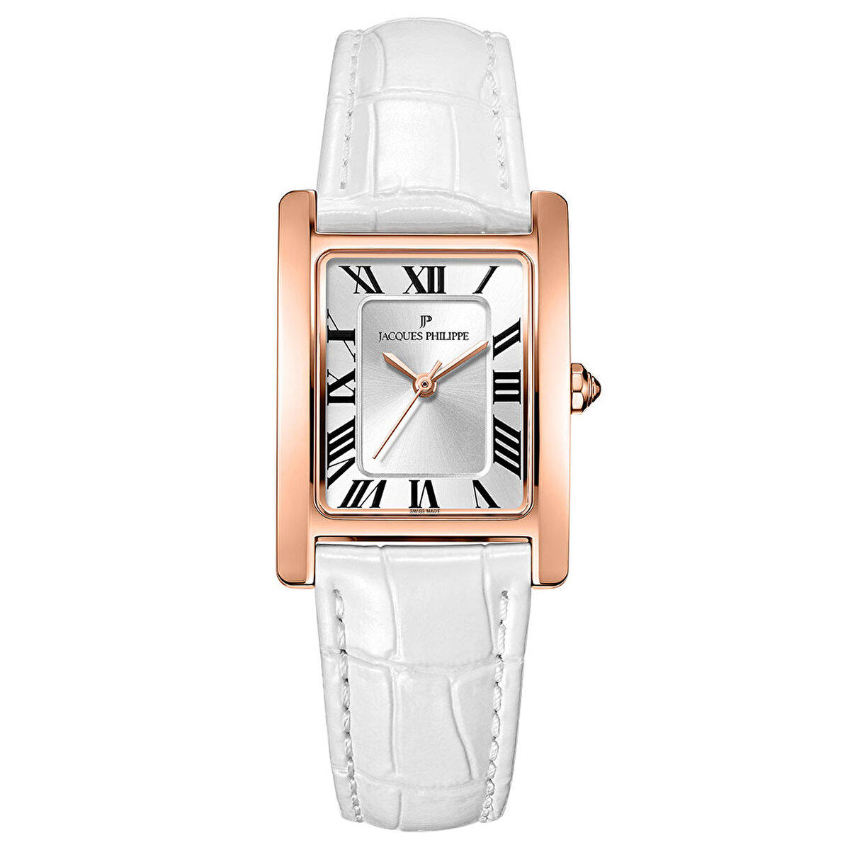 Jacques Philippe JPQLS653120 24.5 mm Beyaz Deri Kordon Analog Kadın Kol Saati