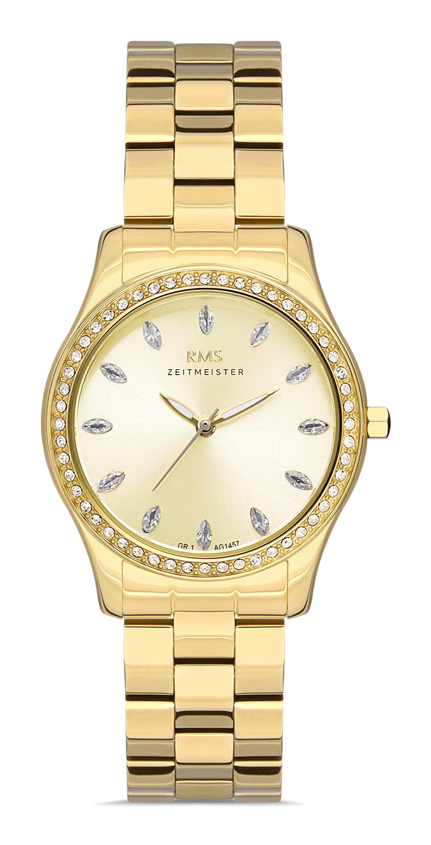 Romanson GR.1.AG1457.03 30 mm Altın Çelik Kordon Analog Kadın Kol Saati