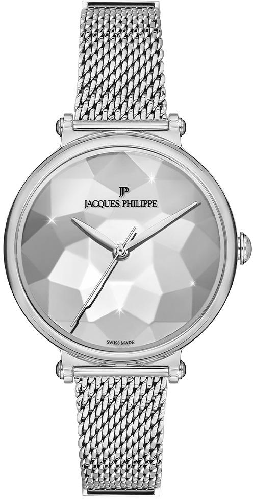 Jacques Philippe JPQLS1117X6 34 mm Gri Çelik Kordon Analog Kadın Kol Saati