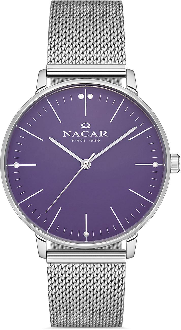 Nacar 36-390019-APM 38 mm Gri Hasır Kordon Analog Kadın Kol Saati