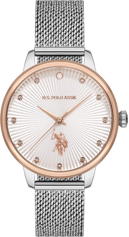 U.S. Polo Assn USPA2027-01 34 mm Gri Metal Kordon Analog Kadın Kol Saati
