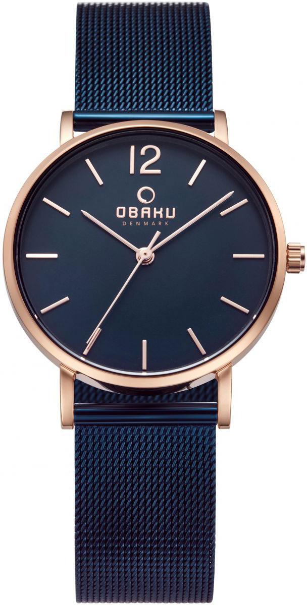 Obaku Denmark V197LXVLML 32 mm Lacivert Çelik Kordon Analog Kadın Kol Saati