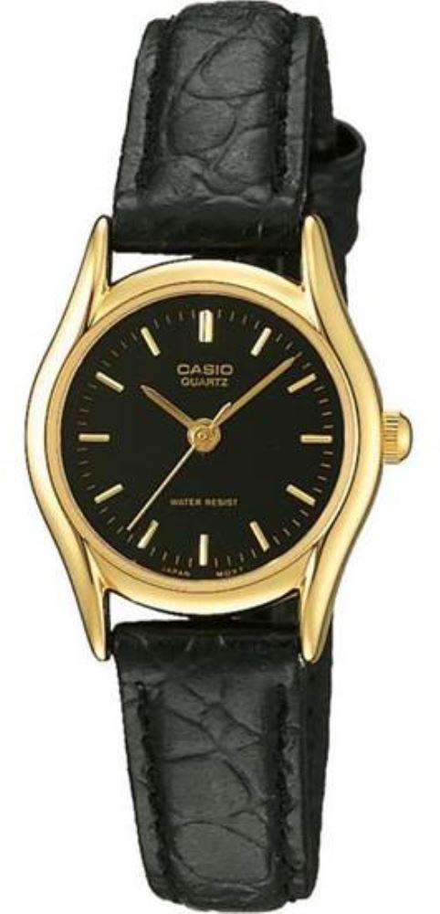 Casio LTP-1094Q-1ARDF 23 mm Siyah Deri Kordon Analog Kadın Kol Saati
