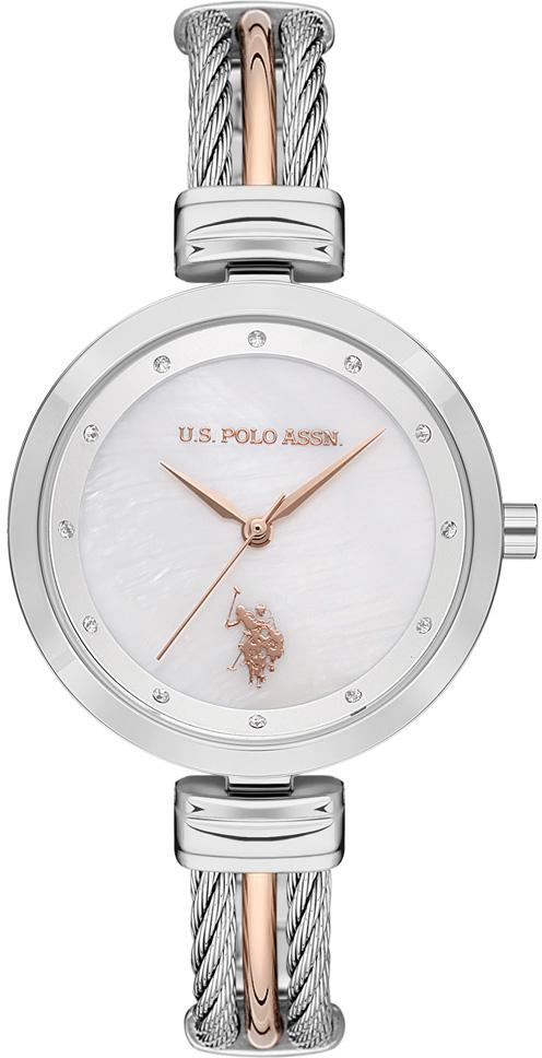 U.S. Polo Assn USPA2029-04 34 mm Gri Metal Kordon Analog Kadın Kol Saati