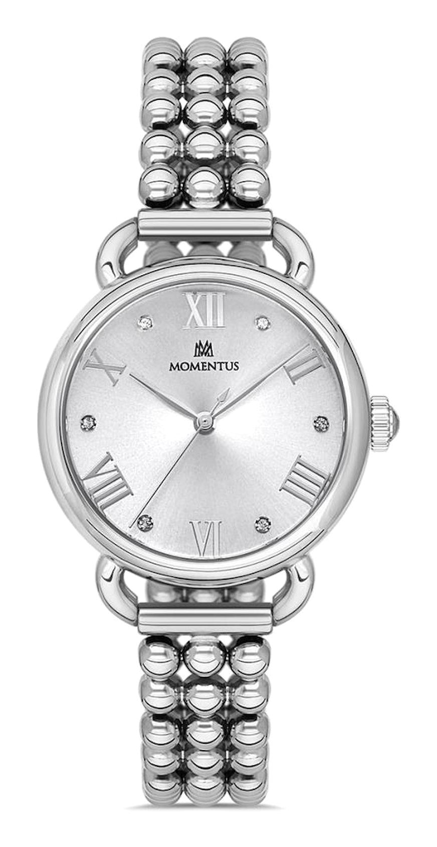 Momentus SW109S-02SS 33 mm Gri Çelik Kordon Analog Kadın Kol Saati