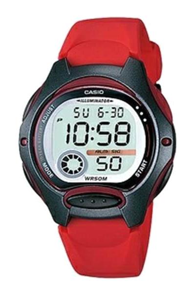 Casio LW-200-4AVDF Takvimli 34.9 mm Kırmızı Silikon Kordon Dijital Çocuk Kol Saati