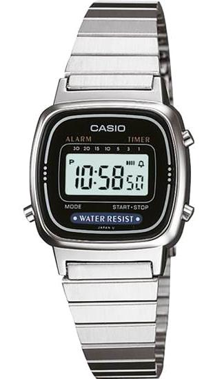 Casio LA670WA-1DF 25 mm Gri Çelik Kordon Analog Kadın Kol Saati