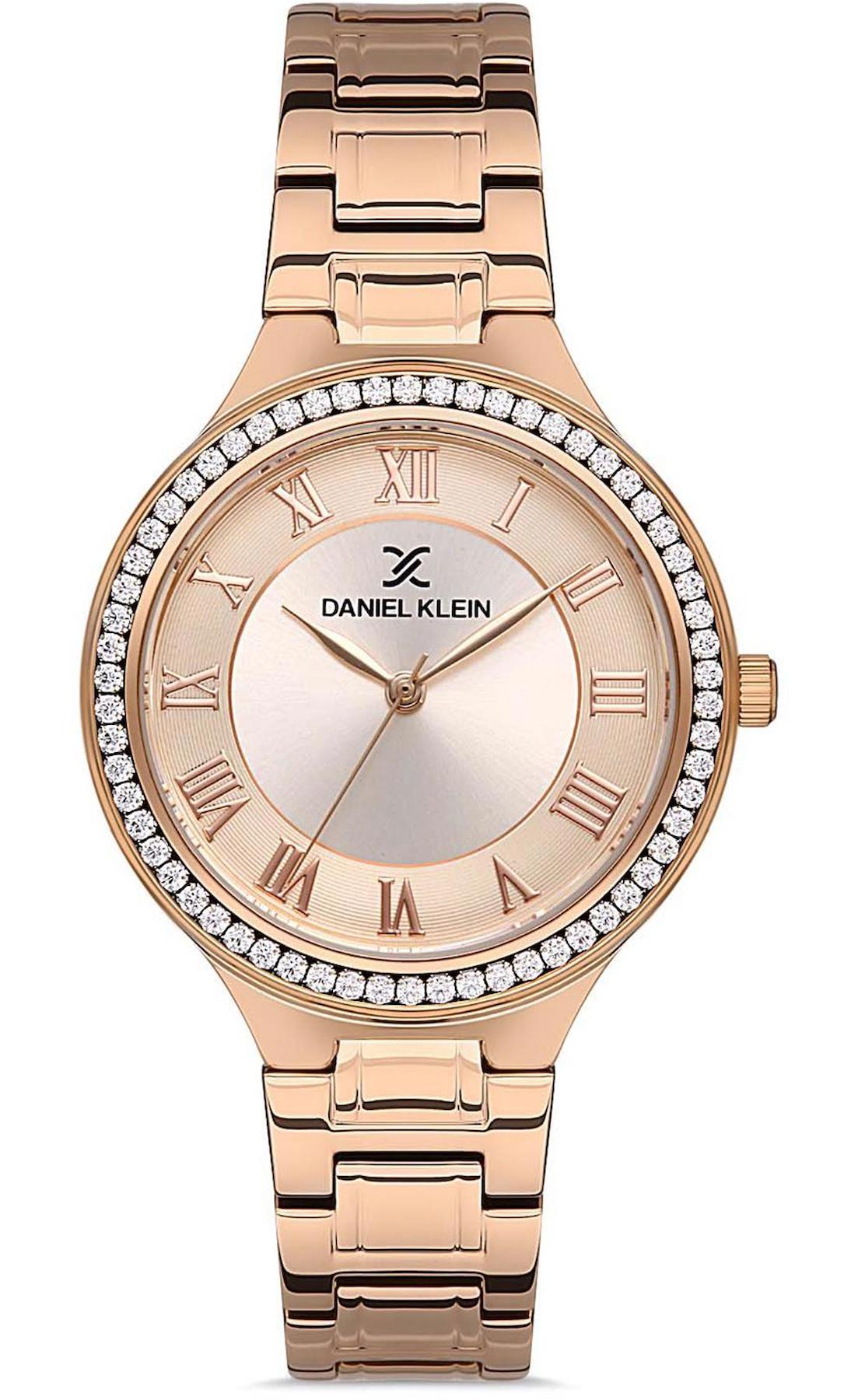 Daniel Klein DKE.1.10277.2 34 mm Rose Gold Metal Kordon Analog Kadın Kol Saati