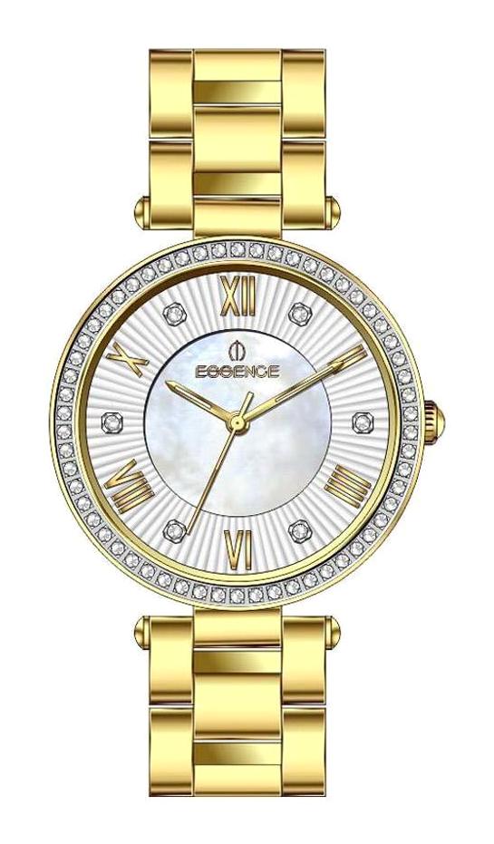 Essence ES6743FE.120 34 mm Altın Çelik Kordon Analog Kadın Kol Saati