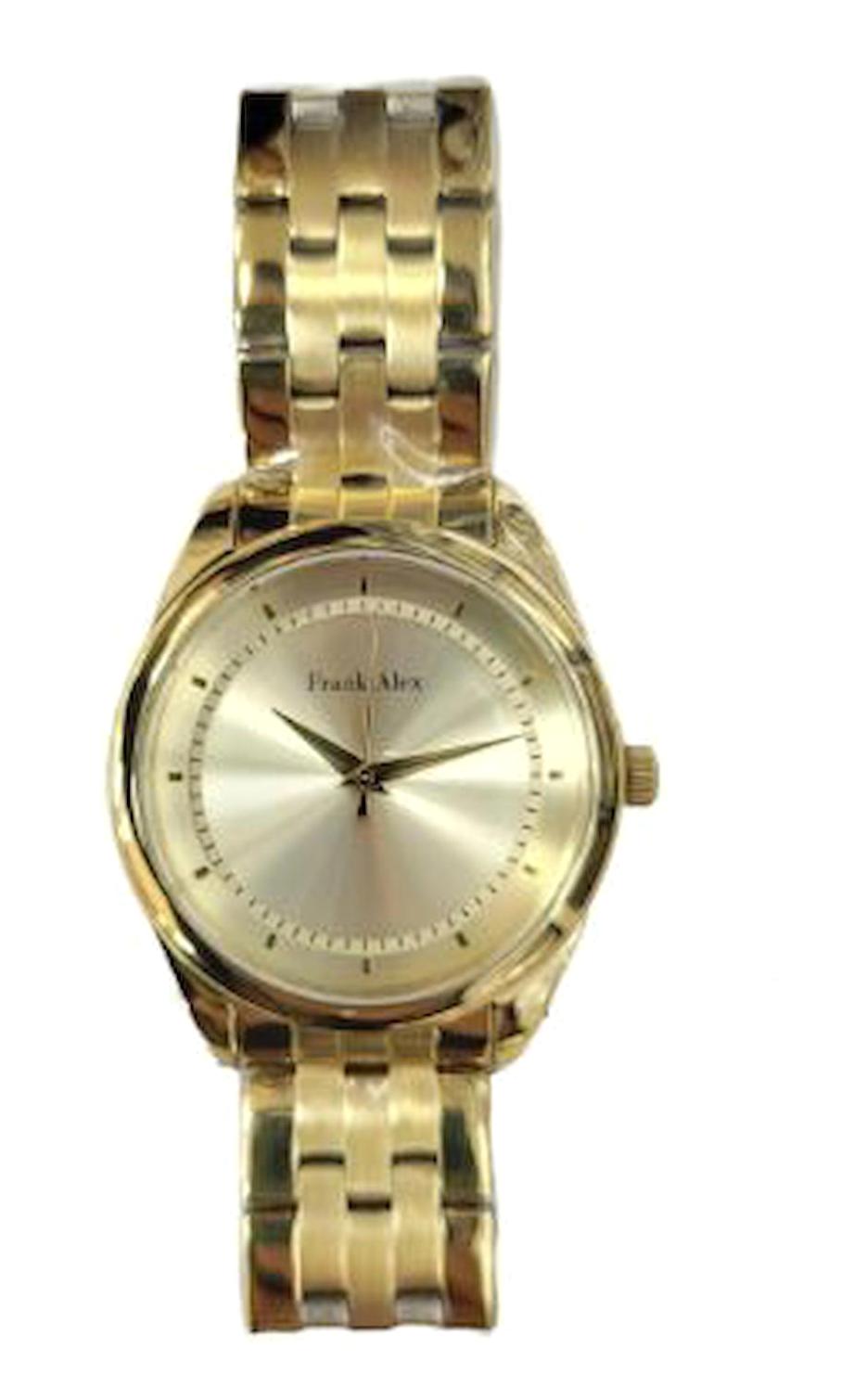 Frank Alex FA.14107M.05 38 mm Altın Metal Kordon Analog Kadın Kol Saati