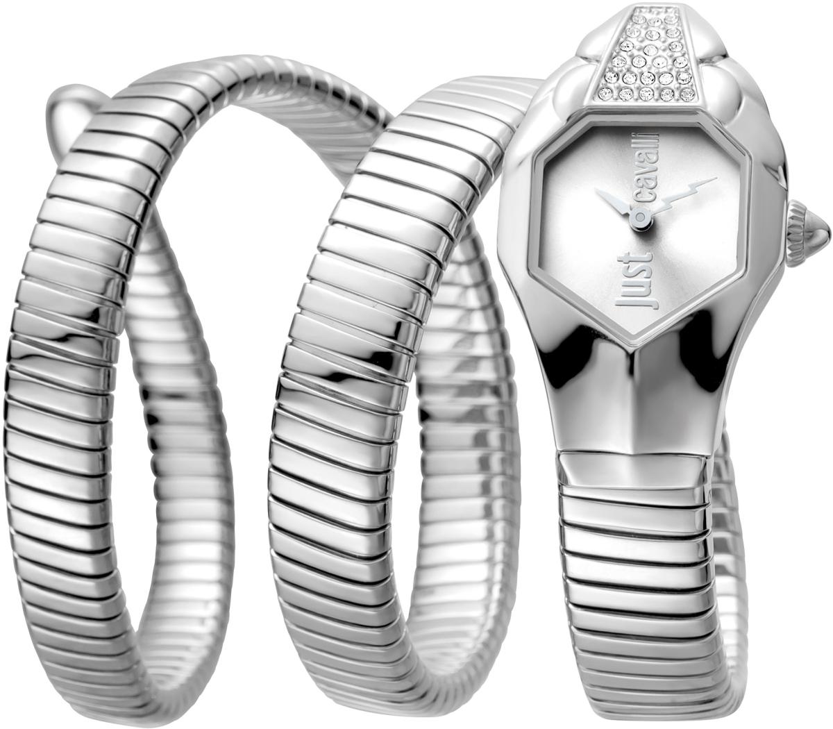 Just Cavalli JC1L022M0055 22 mm Gri Çelik Kordon Analog Kadın Kol Saati