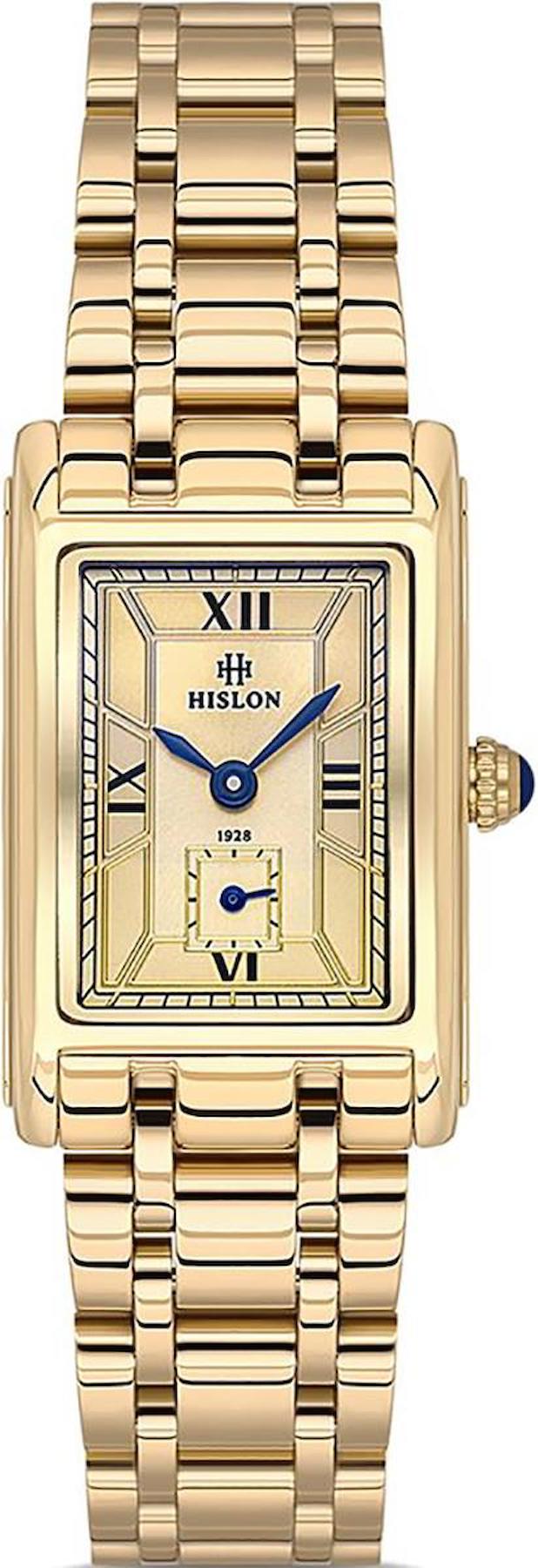 Hislon QL149G-08SG 21.8-34.4 mm Altın Çelik Kordon Analog Kadın Kol Saati