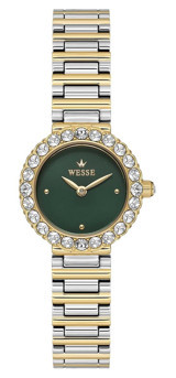 Wesse WWL112105 25 mm Altın-Gri Çelik Kordon Analog Kadın Kol Saati