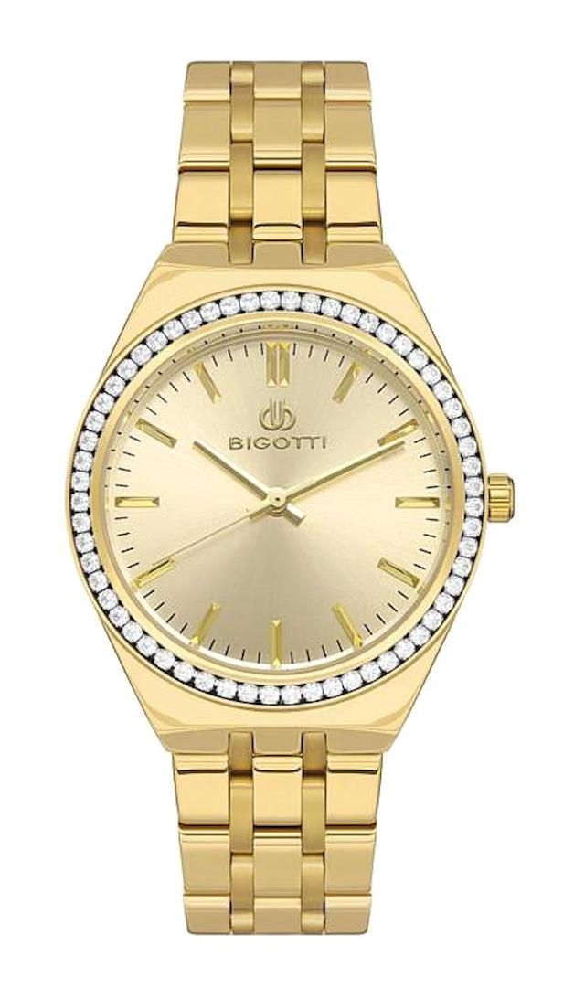 Bigotti BG.1.10541-2 36 mm Altın Çelik Kordon Analog Kadın Kol Saati