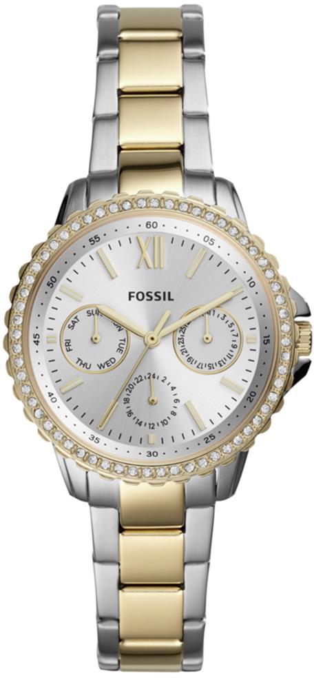 Fossil ES4784 35 mm Altın-Gri Çelik Kordon Analog Kadın Kol Saati
