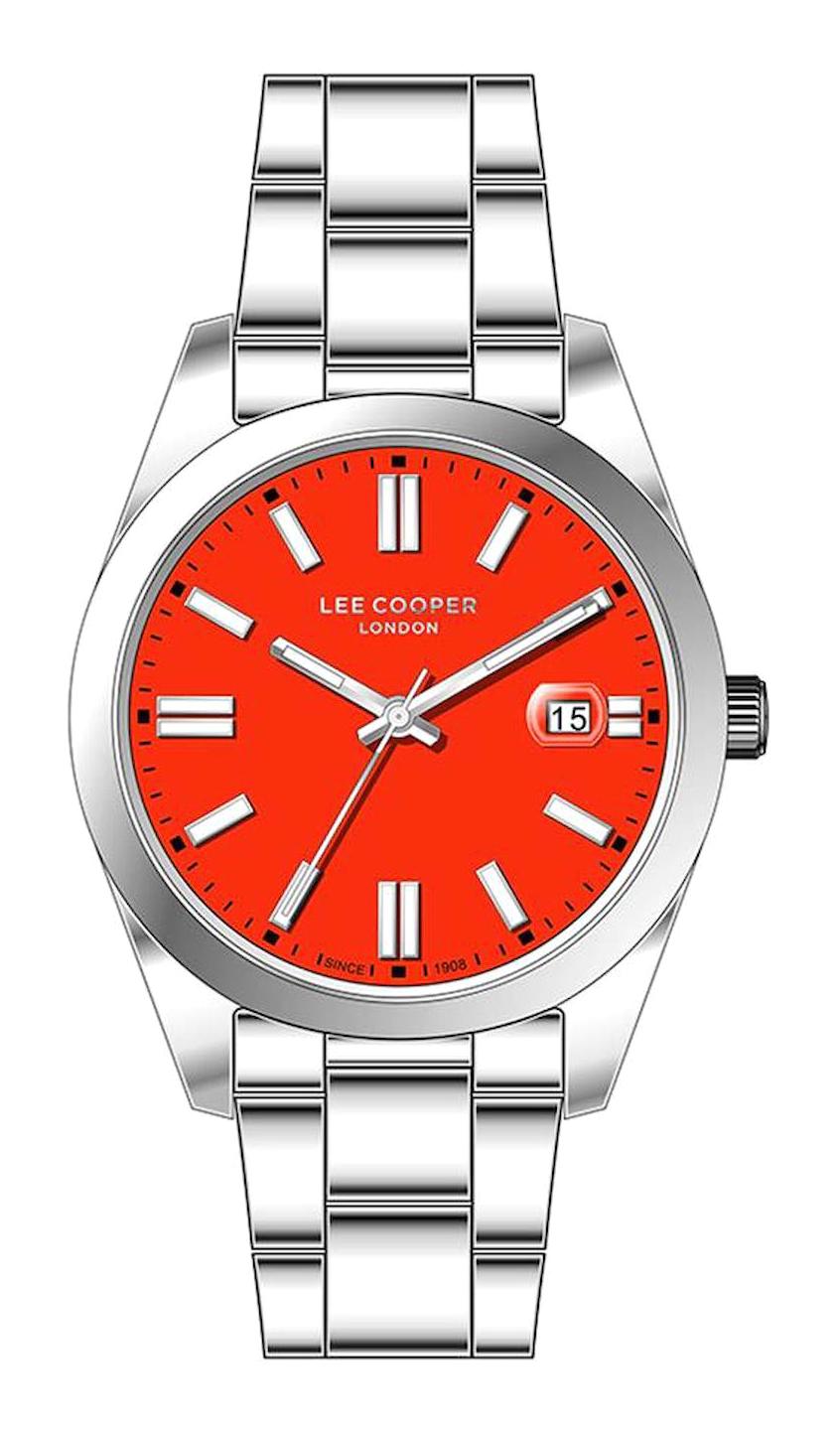 Lee Cooper LC07566.380 Takvimli 40 mm Gri Metal Kordon Analog Kadın Kol Saati