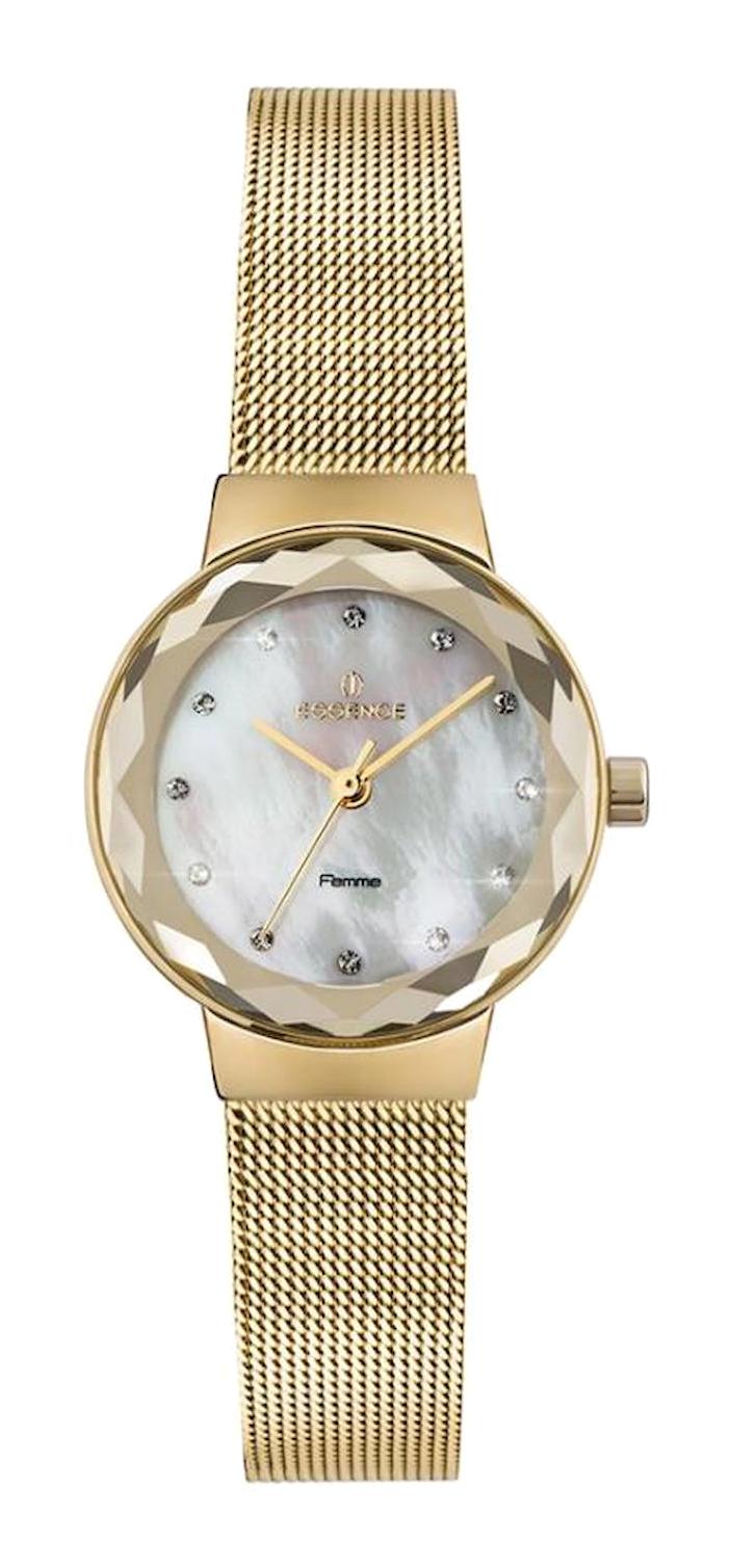 Essence D1119.120 26 mm Altın Hasır Kordon Analog Kadın Kol Saati