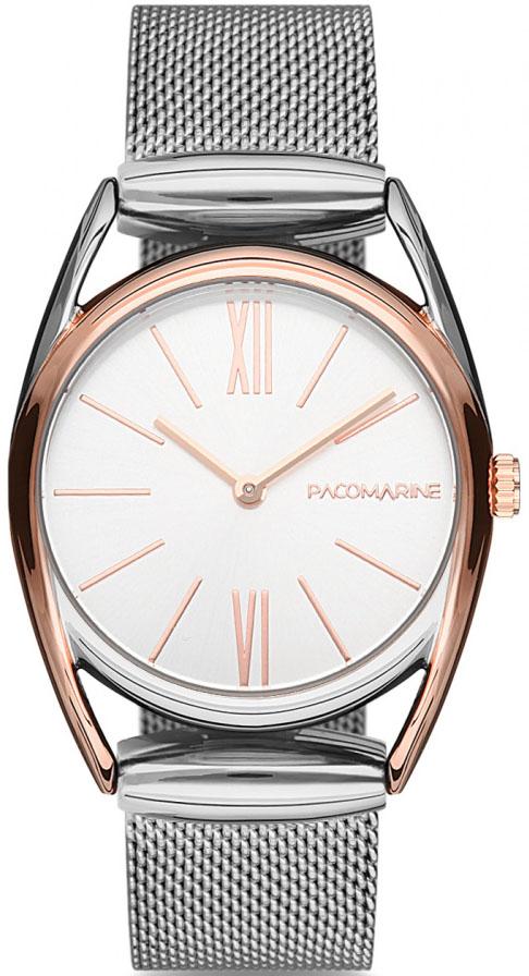 Pacomarine PM.61152.01 34 mm Gri Çelik Kordon Analog Kadın Kol Saati