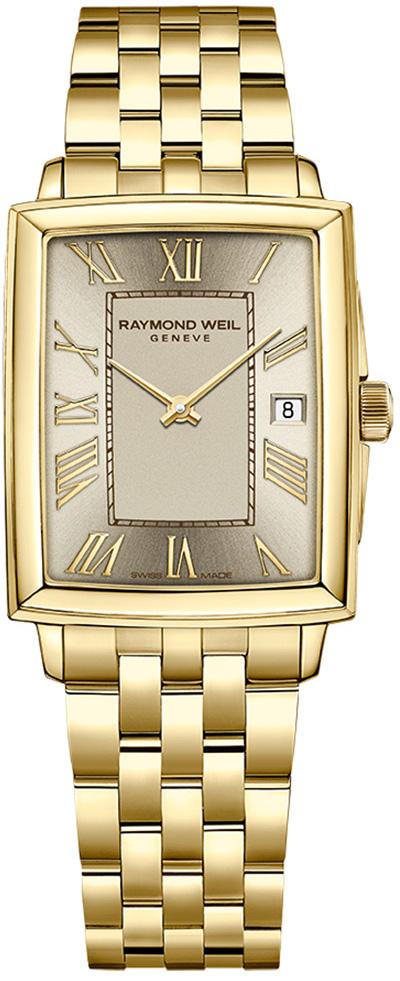 Raymond Weil RW5925P00100 Takvimli 25 mm Altın Çelik Kordon Analog Kadın Kol Saati