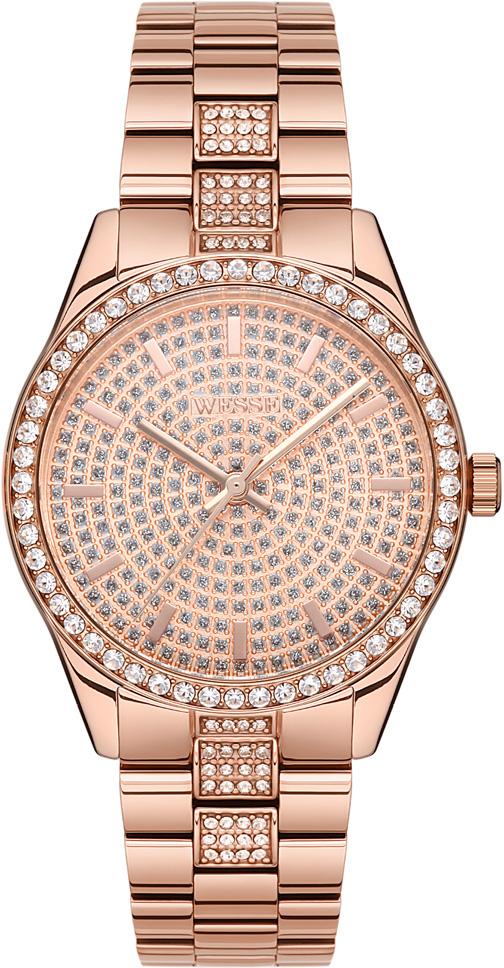 Wesse WWL109004 36 mm Rose Gold Çelik Kordon Analog Kadın Kol Saati