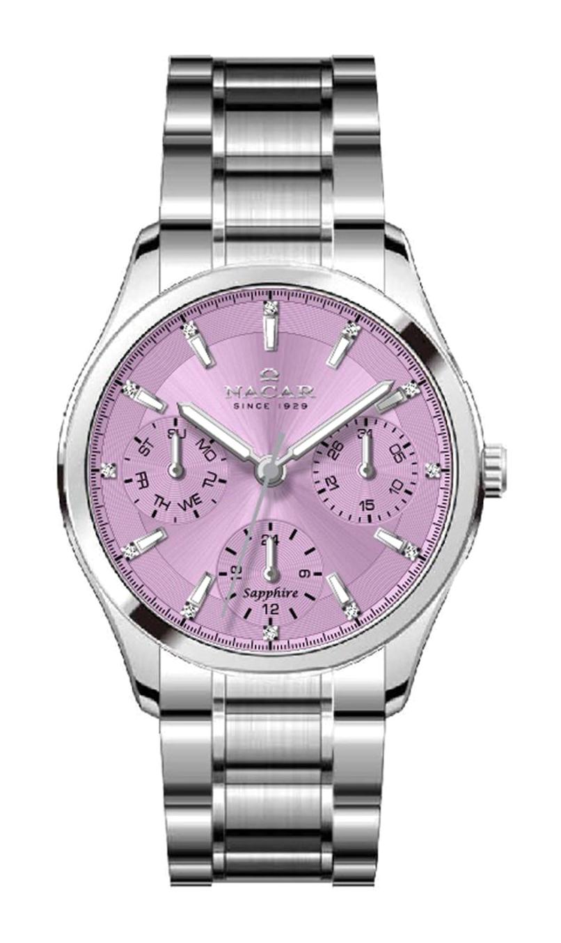 Nacar NC33-398316-APM 31 mm Gri Metal Kordon Analog Kadın Kol Saati
