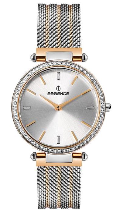 Essence ES6658FE.530 35 mm Altın-Gri Hasır Kordon Analog Kadın Kol Saati