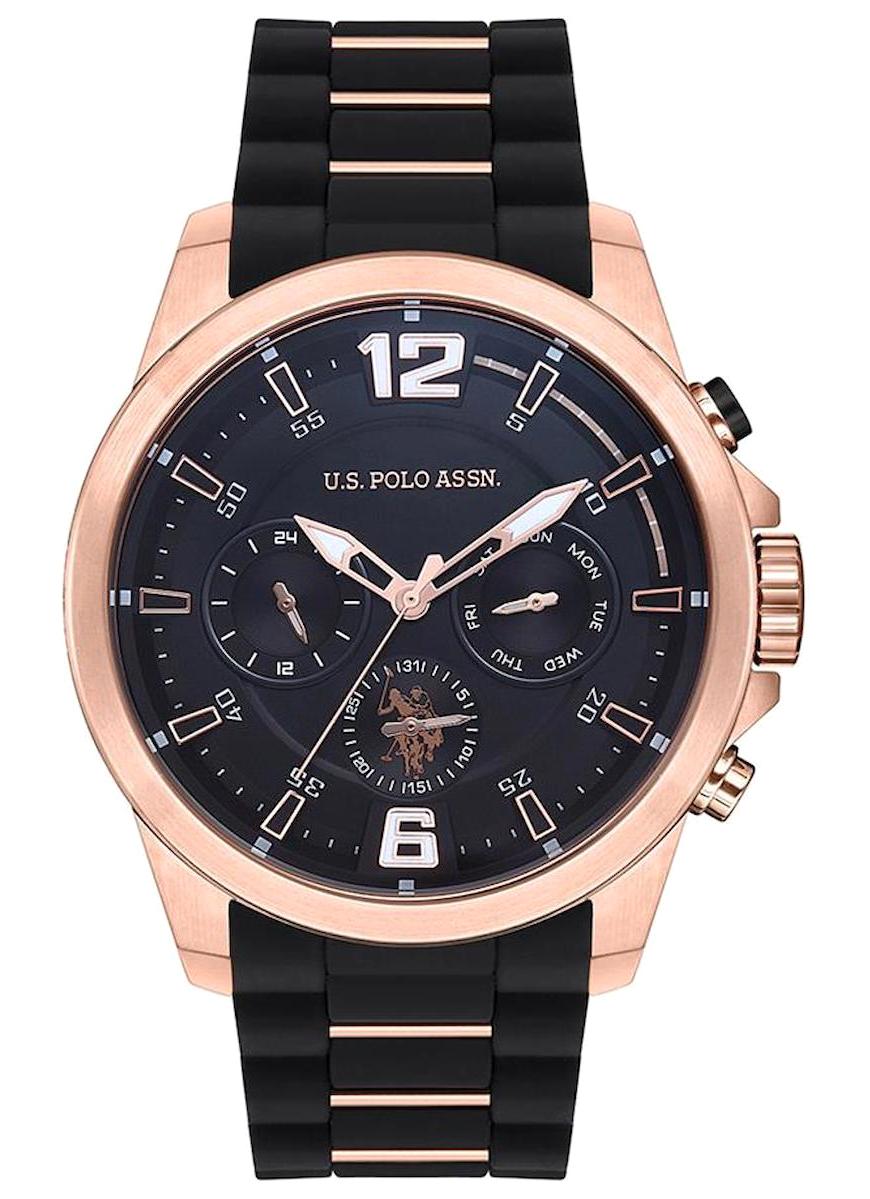 U.S. Polo Assn USPA1009-05 46 mm Siyah Silikon Kordon Analog Kadın Kol Saati