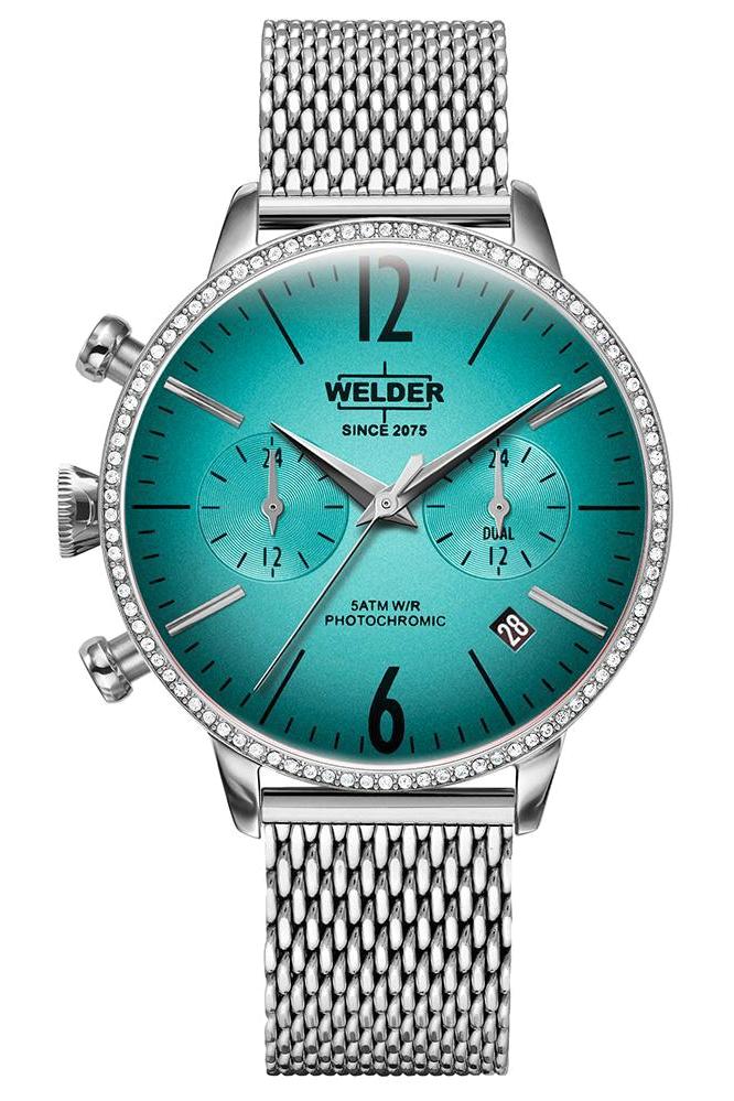 Welder Watch WWRC668 Takvimli 38 mm Gri Çelik Kordon Analog Kadın Kol Saati