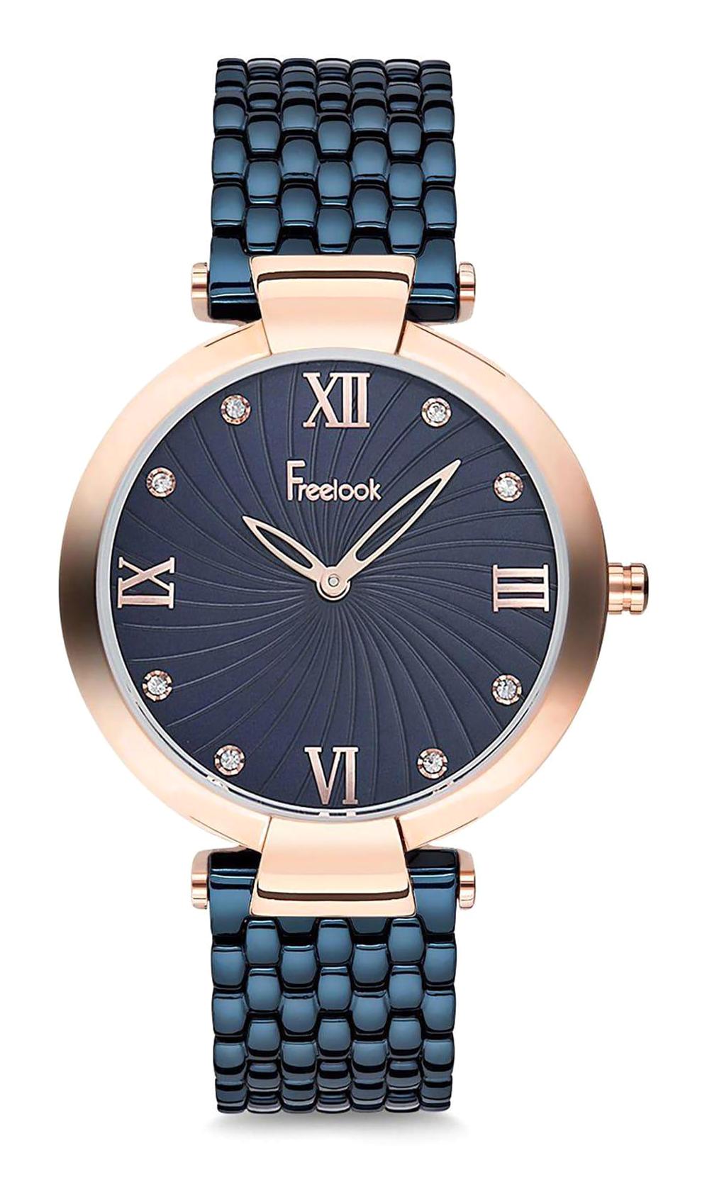 Freelook F.7.1007.03 36 mm Lacivert Çelik Kordon Analog Kadın Kol Saati