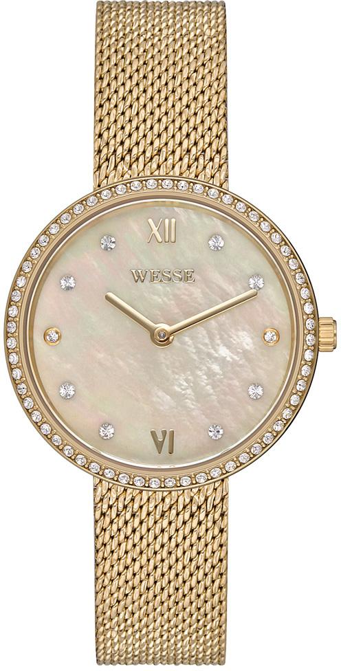 Wesse WWL701003 34 mm Altın Çelik Kordon Analog Kadın Kol Saati