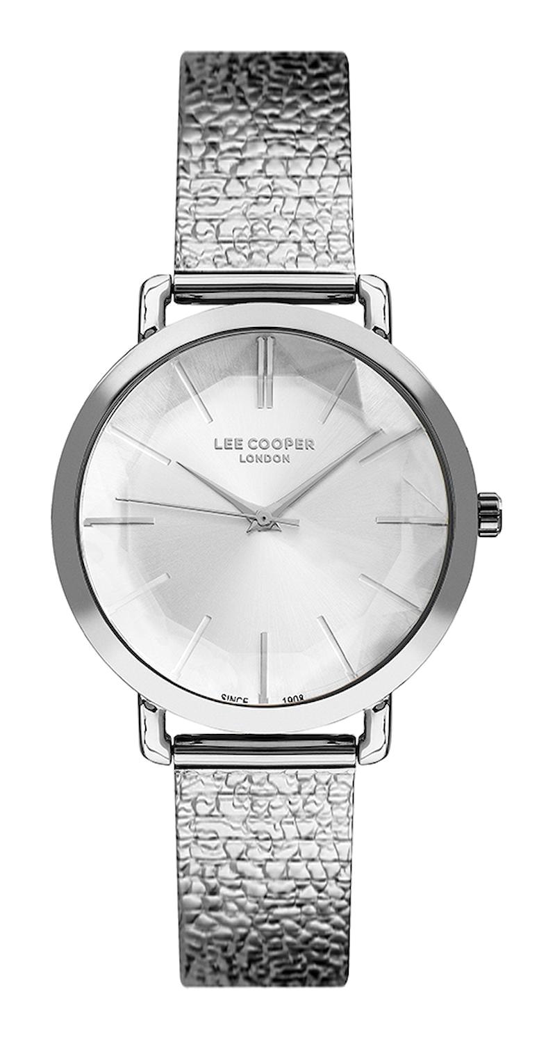 Lee Cooper LC07239.330 40 mm Gri Metal Kordon Analog Kadın Kol Saati